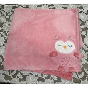 Cuddle Time Pink Owl Blanket Baby Sherpa Girl Cuddletime Solid 30x35